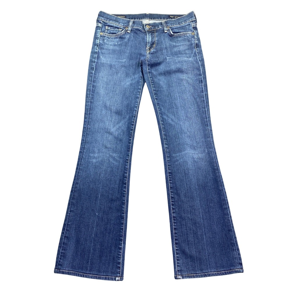 Citizens of Humanity Kelly 001 Low Waist Bootcut Jeans Blue Sz 28 Grunge Western